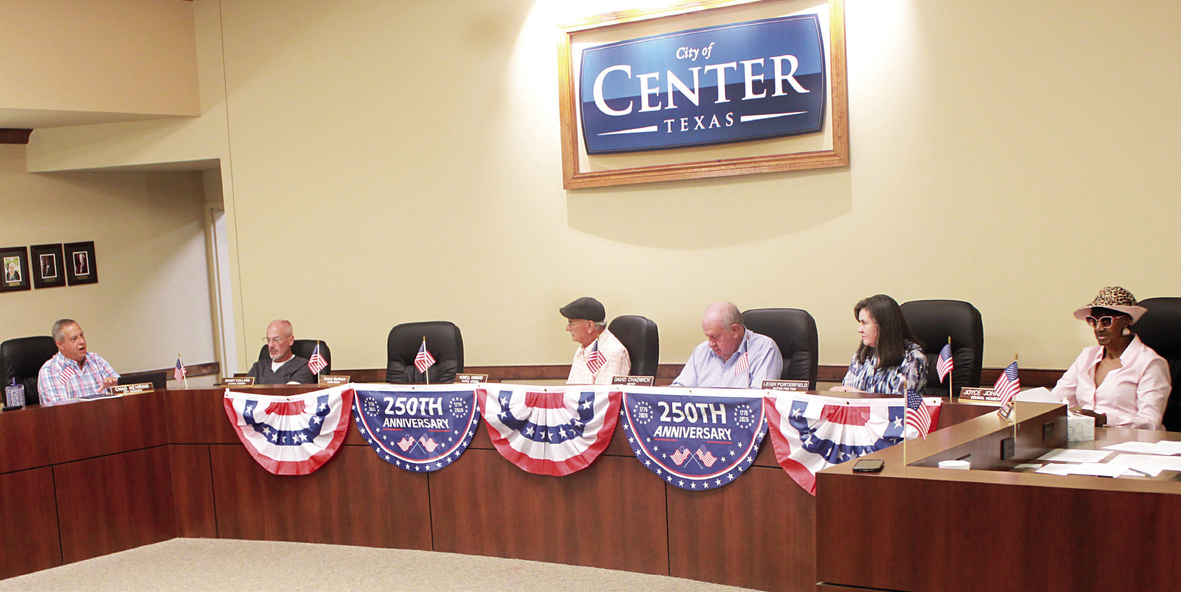 The Center city council discusses an ordinance that would prohibit weapons at certain special events regulated by the city. Lisa White | Light and Champion