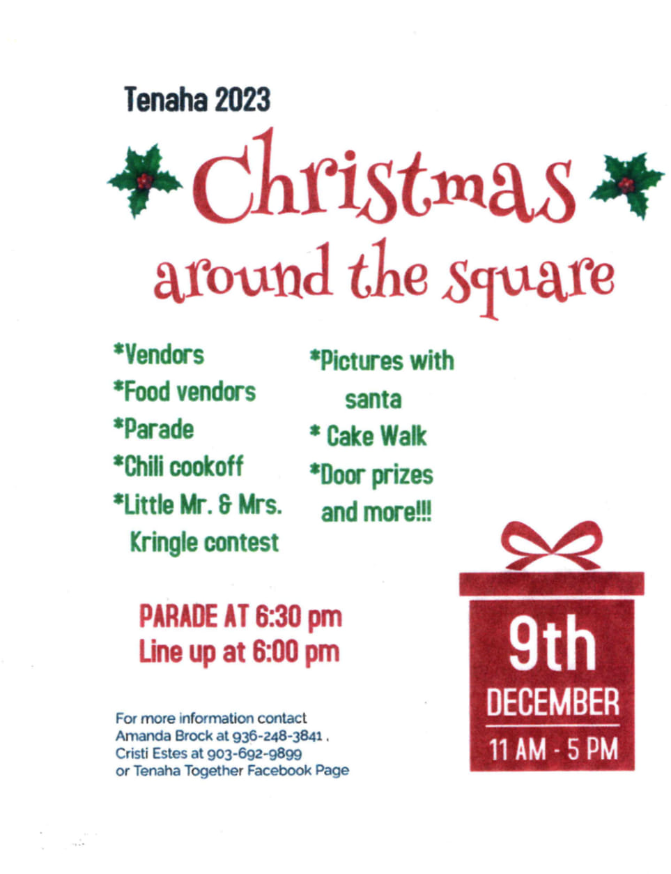Tenaha Christmas around the Square 2023 