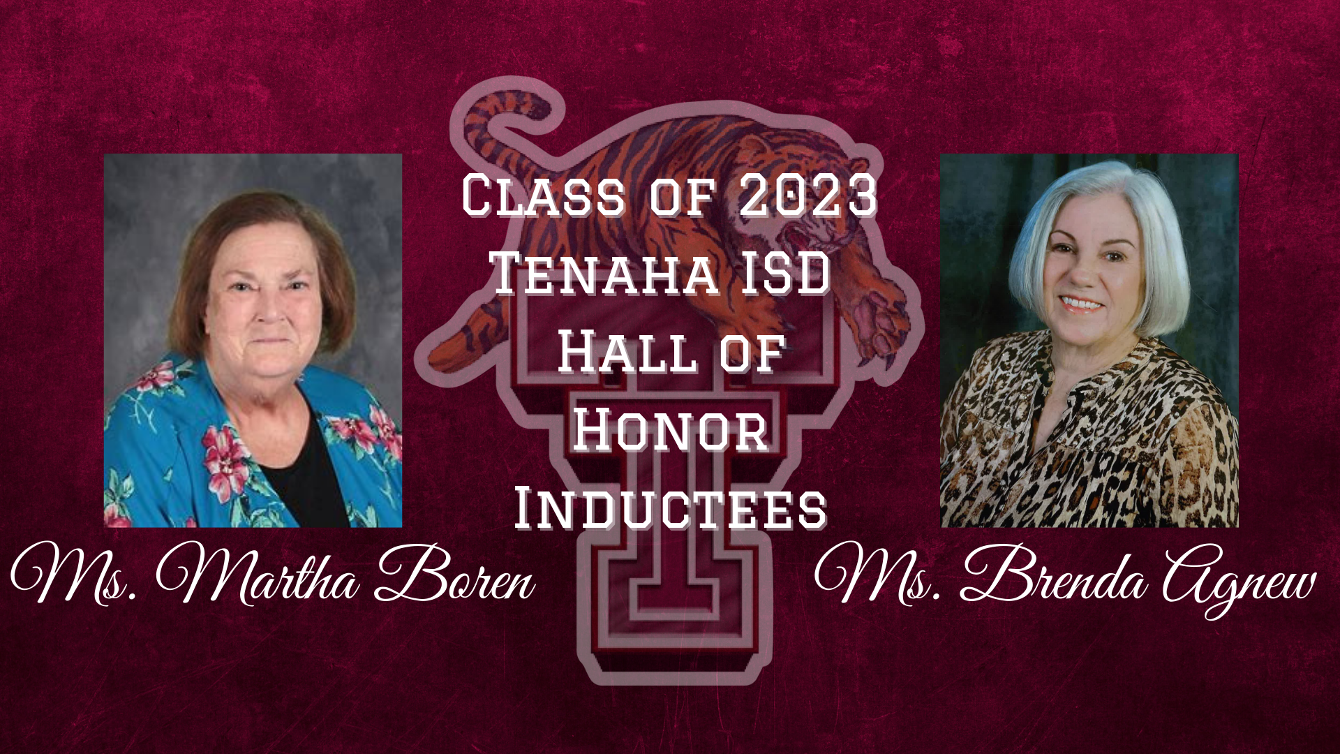 Tenaha ISD Homecoming Schedule and Hall of Honor Inductees
