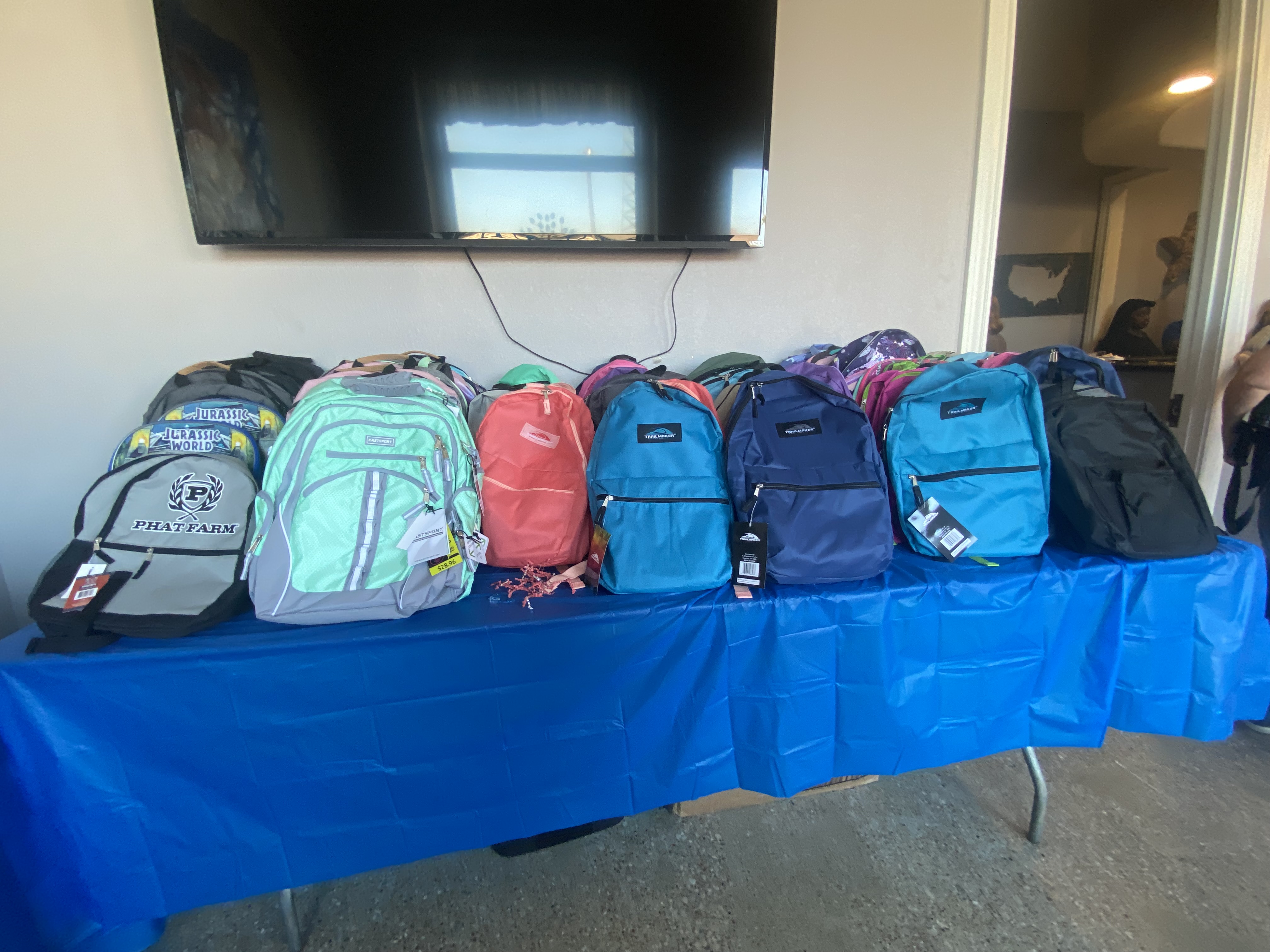 Shots of items available during SAKS of Love Back to School Giveaway which took place after the new location celebration (Shannon James photo/ The Light and Champion)