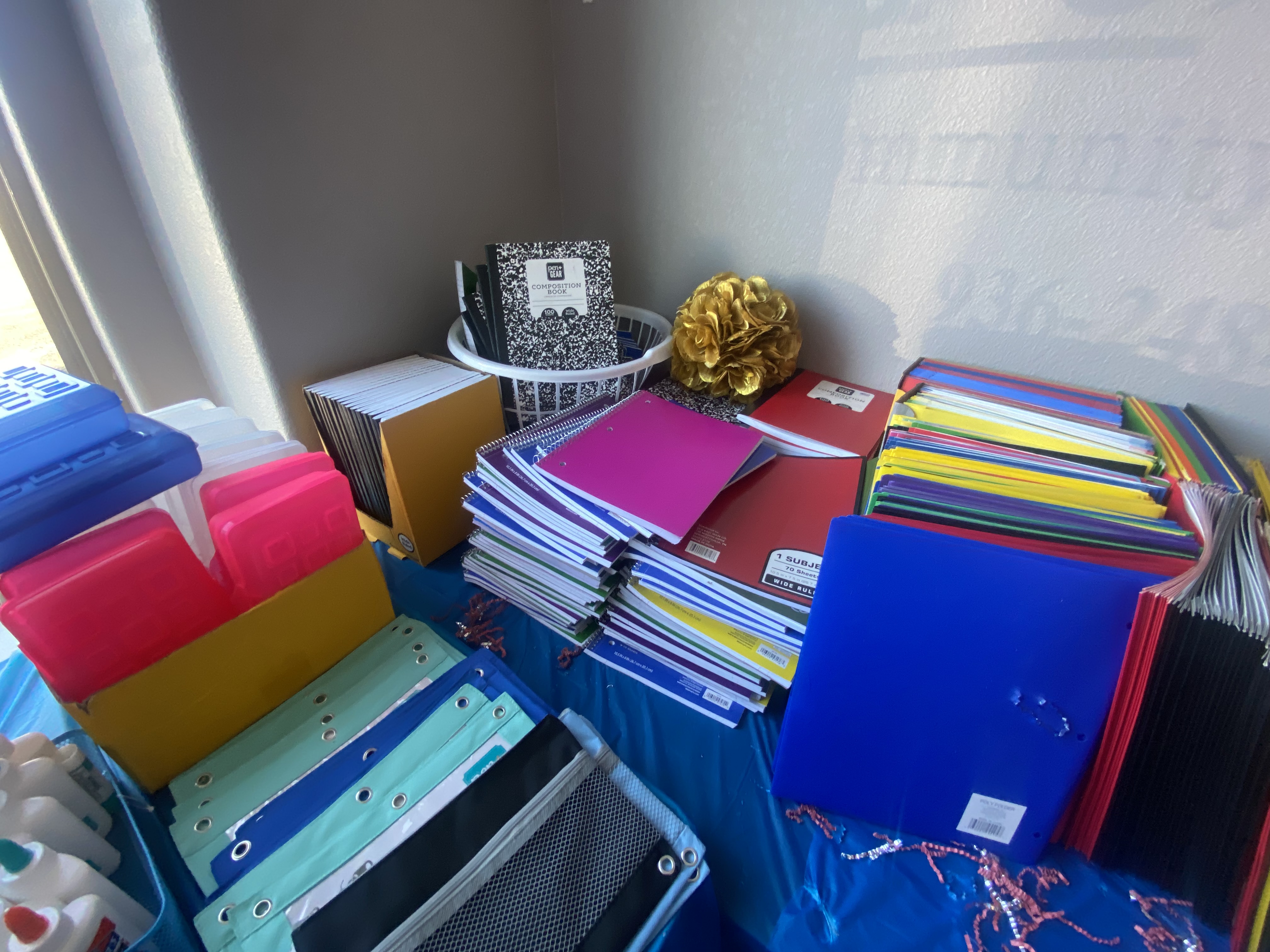 Shots of items available during SAKS of Love Back to School Giveaway which took place after the new location celebration (Shannon James photo/ The Light and Champion)