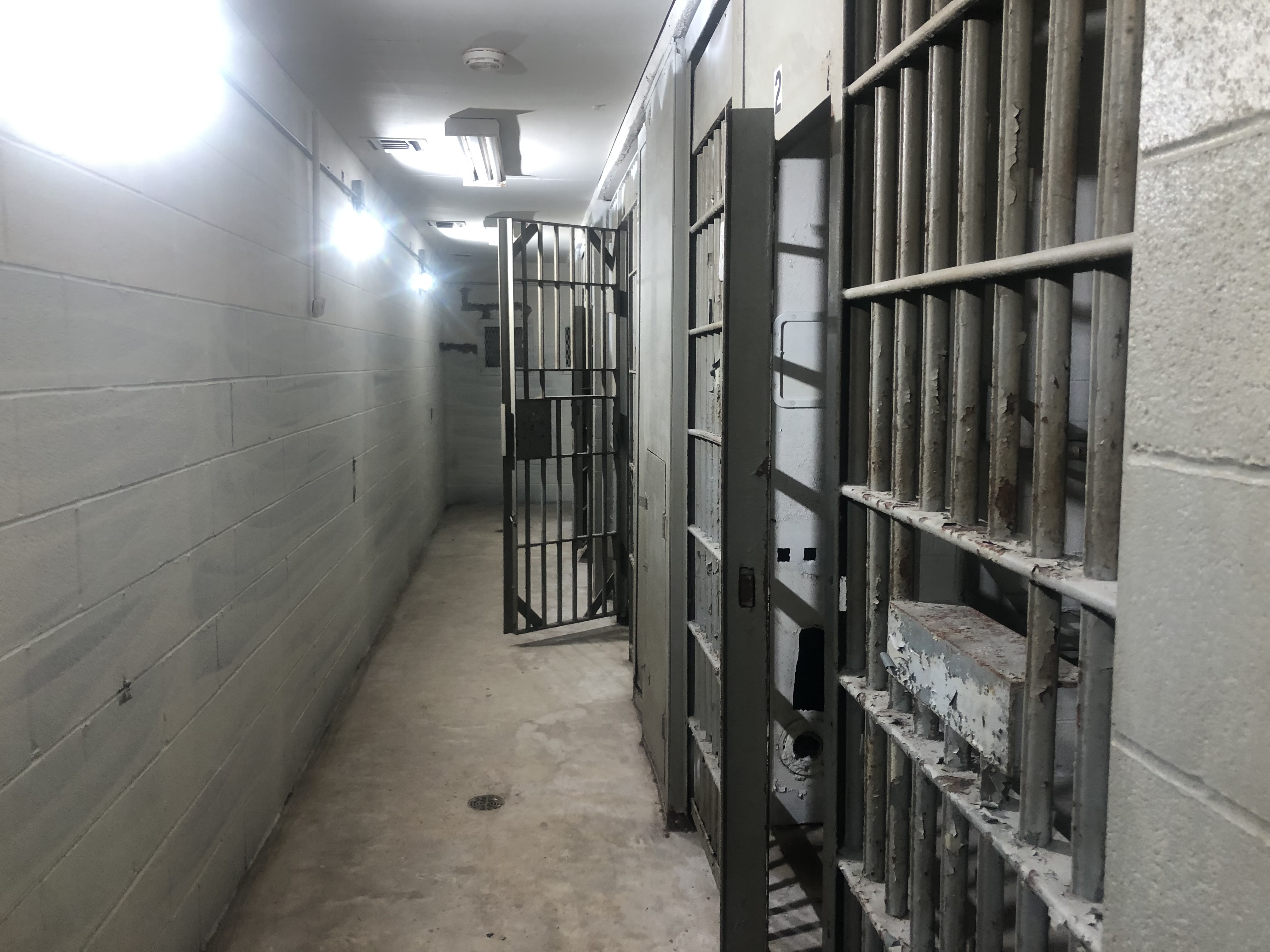 A fun shot of the old jail cells that still reside in the back of the building.