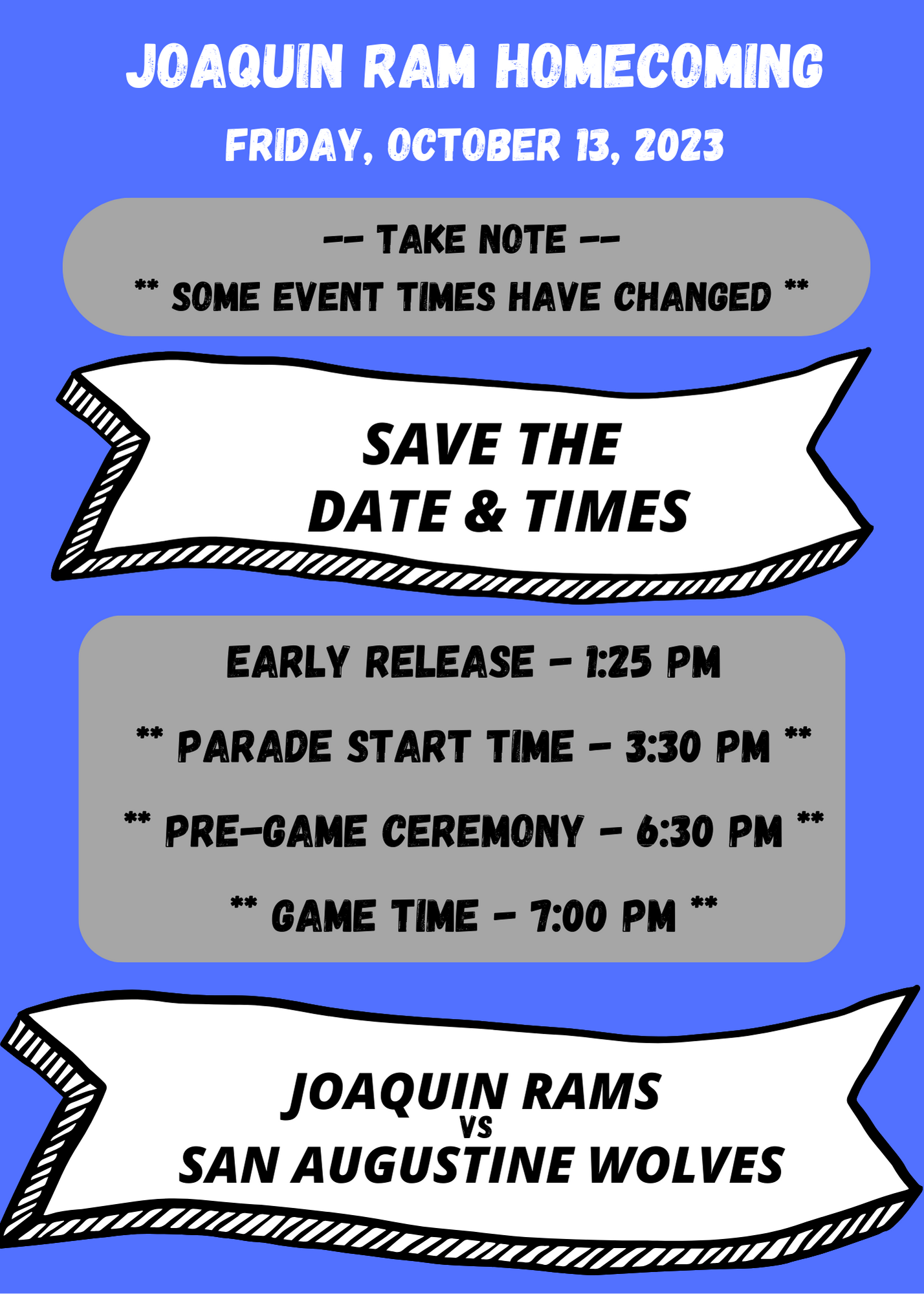 Joaquin Homecoming 