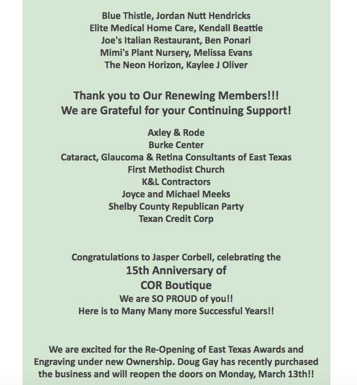 Chamber Newsletter