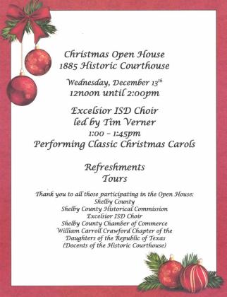 Historic Courthouse Christmas Open House