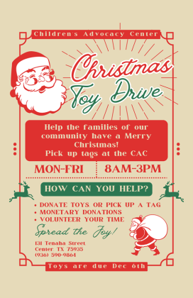 Shelby County Children’s Advocacy Center Toy Drive