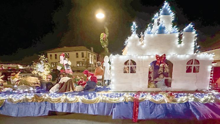 St. Therese catholic church — First Place in the church category and Overall Best in Show winner in Center’s “A Fairy Tale Christmas” parade Saturday was the St. Therese Catholic Church float.