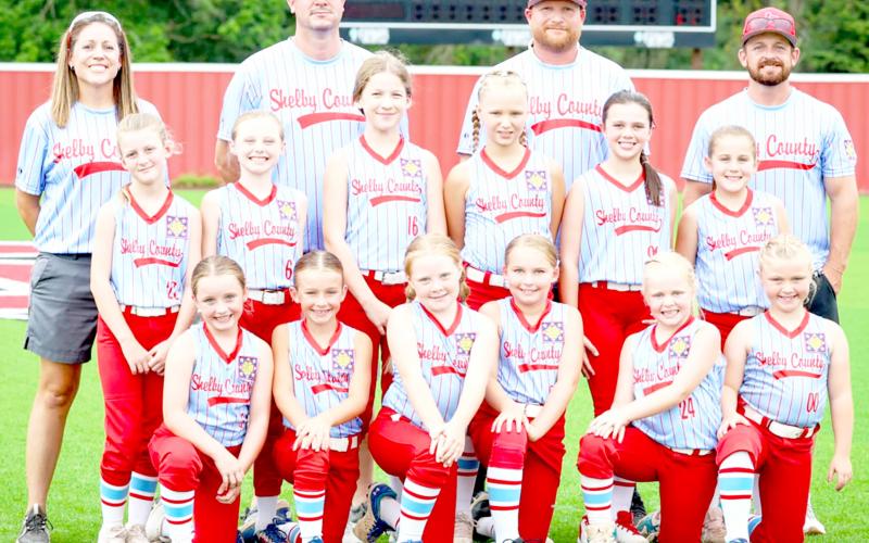 8U Shelby County Coach Pitch Girls Rylinn, Zaeda, Blakelee, Whitley, Henley, Lyla, Ellie, Brynlie (Shelbyville), Adeline, Josey, Megan, Laci (Joaquin) Coaches: Ryan Wilburn, Shea Williams, Jeff Estes, John Andrews Submitted | Light and Champion
