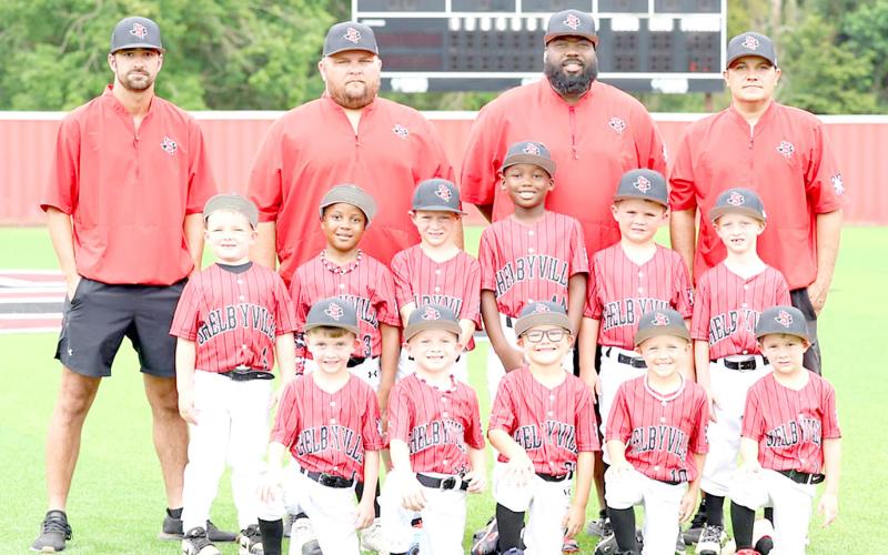 6U Shelbyville Coach Pitch Kasen, Slade, Cru, Haysten, Mac, Ethan, Maverick, Walker, Bryce, River, Carter Coaches: Daniel Rash, Cole Cooper, Grant McDonald, Curtis Johnson Submitted | Light and Champion