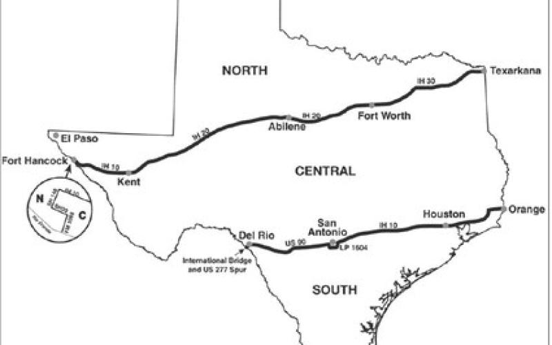 Map of Texas Dove Hunting Zones.