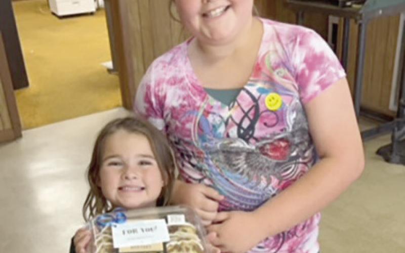 Laci &amp; Sadie wanted to do “something good” and brought The Light and Champion some cinnamon cake “just becuase.” The message on the cake noted the treats are from C &amp;amp; J AC &amp;amp; Electrical. Thank you ladies for the wonderful cake and for the amazing smiles. Ashley Chandler | Light and Champion