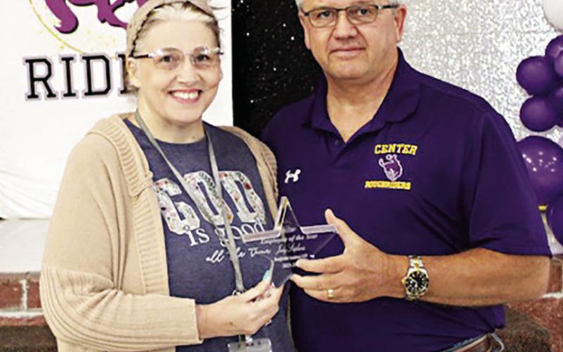 Center ISD Roughrider Academy AEP Employee of the Year Jody Stephens