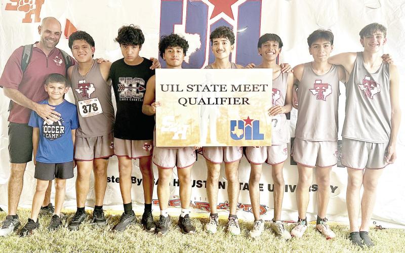 The Tenaha boys won 1st place in their district meet, advancing to the Regional Meet in Huntsville on Oct. 21. The team placed 4th at the regional meet which qualified them for the state championship in Round Rock for the 7th year in a row. Adrian Ramirez (center) was the 1st place individual Regional Champion with a run time of 16:27. The team will compete at the state championship in Round Rock on Dec. The team is coached by Jonathon Vick. THS Yearbook | Light and Champion