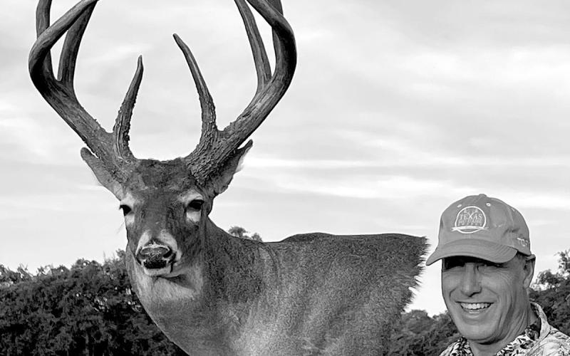 A perfectly typical set of antlers will have the same number of points reaching upwards on both sides. Any extras are considered deductions on a net typical Boone and Crockett score. Scoring 174 7/8 B&amp;amp;C inches, David Stroud’s Uvalde County bruiser from 2021-22 is the highest scoring true eight pointer ever reported in Texas. B&amp;amp;C is official records keeper of North American big game animals. Courtesy Photo, David Stroud