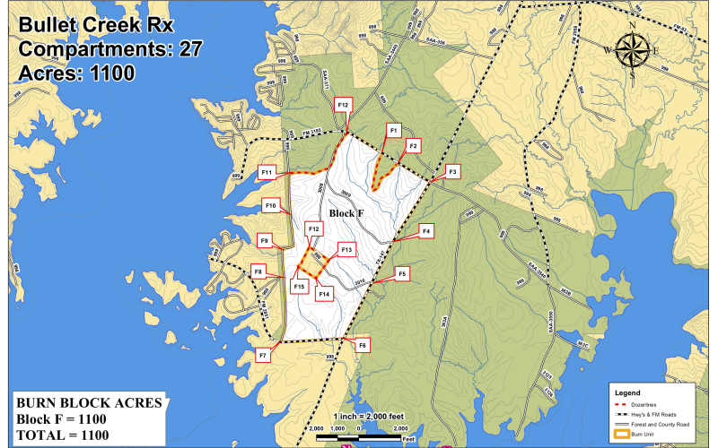 Officials with the National Forests and Grasslands in Texas, Angelina Sabine Ranger District will be conducting a controlled burn today.