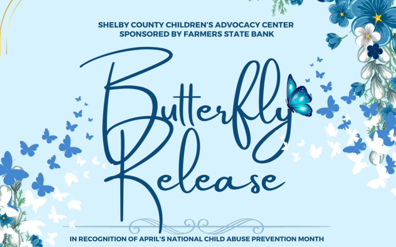 Butterfly Release hosted by the Children's Advocacy Center set for Thursday, April 13
