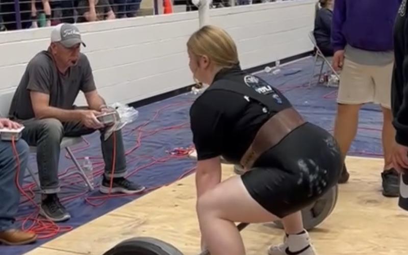 Joaquin High School Student Halle Bonner makes Powerlifting Regional Champion