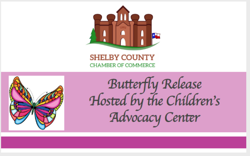 Butterfly Release hosted by  the Children's Advocacy Center: April 6 &amp; 13