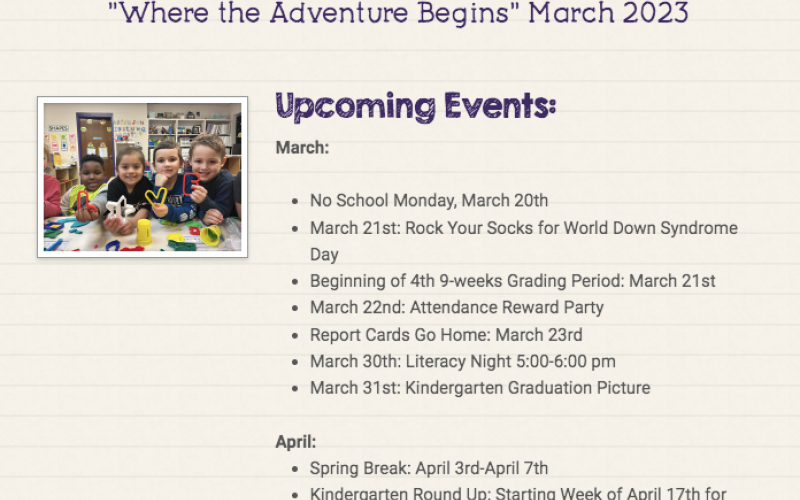 CISD Campuses Principal Quarterly Newsletters