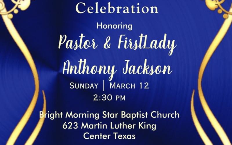 An Anniversary Celebration for Bright Morning Star First Baptist Pastor and First Lady is coming up on March 12.