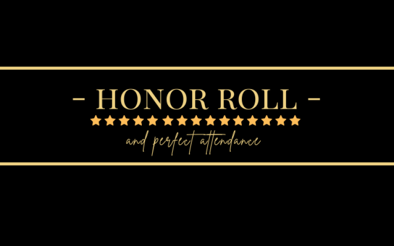 S.W. Carter Perfect Attendance and Honor Roll