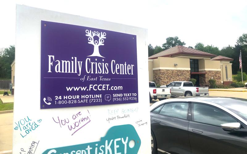 Sexual Assault Awareness Month Art Display at Cline Family Medicine