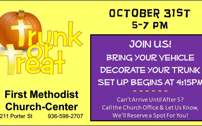 First Methodist Church Trunk or Treat