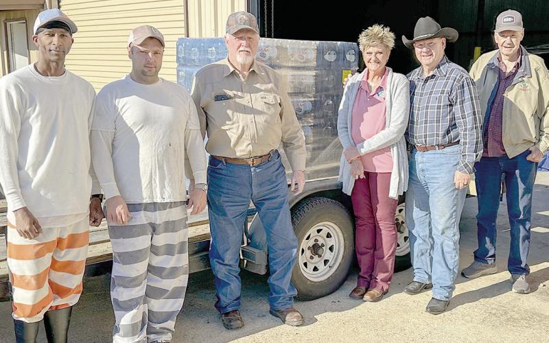 Supplying first responders with bottled water