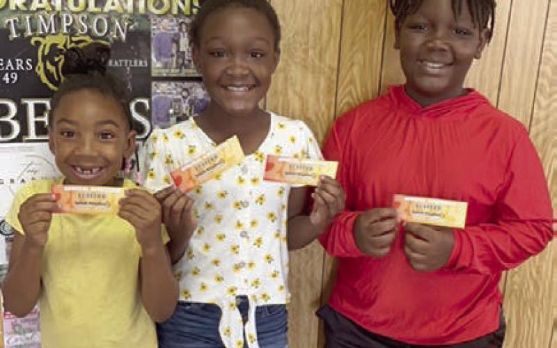 More Splash Kingdom Ticket Winners... EVERY WEEK! Liberty, Jermani, Jermiah, and Jenrlei (not pictured) won 4 tickets to Splash Kingdom. Ashley Chandler | Light and Champion