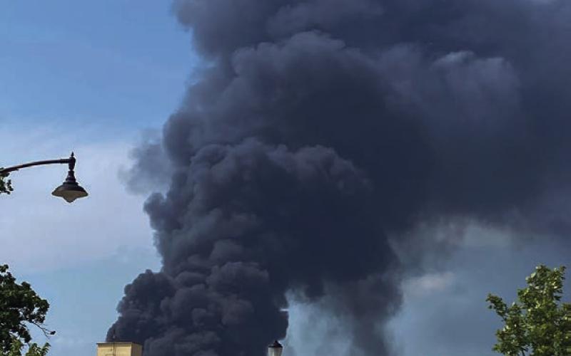 Fire destroys building at Portacool manufacturing