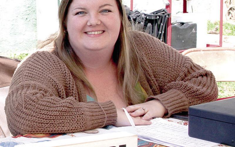 Amanda Molloy from Timpson was selling a variety of baked products the Center Farmer’s Market Saturday.