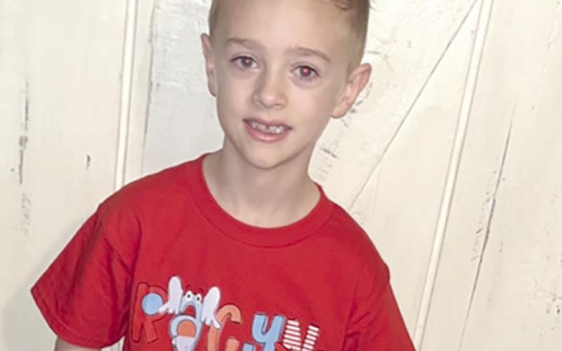 Racyn, a Shelbyville First grader celebrates Dr. Seuss week with crazy socks.
