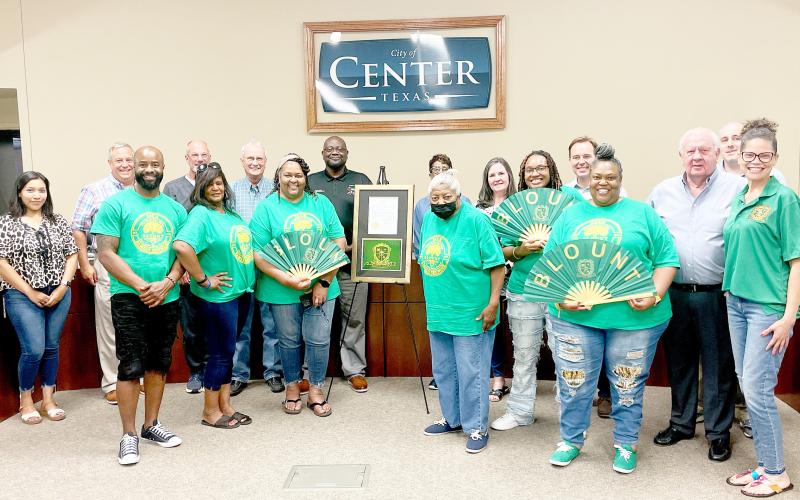 Blount family members were presented with a proclamation from the Center City Council in honor of their 50th family reunion. Zack Clark | Light and Champion