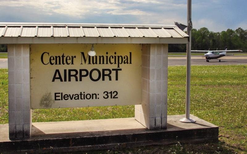 Center’s City Council approved planning for a capital improvement program to repair and update airport runway surfaces,extend taxiways, and improve parking, lighting and navigation. (Leon Aldridge/The Light and Champion)