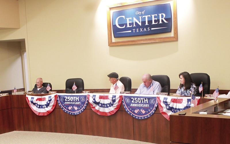 The Center city council discusses an ordinance that would prohibit weapons at certain special events regulated by the city. Lisa White | Light and Champion