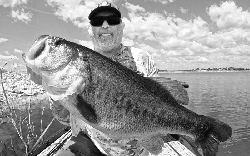 Leroy Boss of Streetman with a 14.85 pounder he boated at Lake O.H. Ivie in 2023. Ivie was voted the No. 1 bass lake in America that year and nailed down the No. 2 spot nationally this year. Nine other Texas lakes were named in the national and regional rankings, including lakes Fork,Toledo Bend, J.B. Thomas, Lake O’ the Pines, Bois d’ Arc, Caddo and Conroe. Contributed Photo