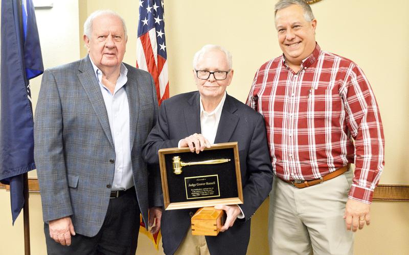 Russell honored for service to city with retirement reception