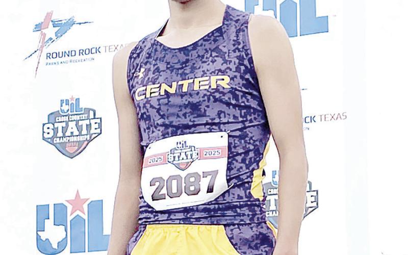 Center High School’s Danny Flores achieved 36th place among the 152 top runners in the state of Texas within the 4A division, placing him in the top 25%.