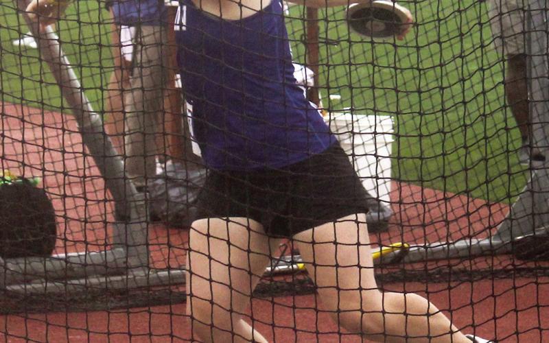 Joaquin thrower Riley Mullins finished eighth in the Class 2A girls discus. Submitted Photo | The Light and Champion