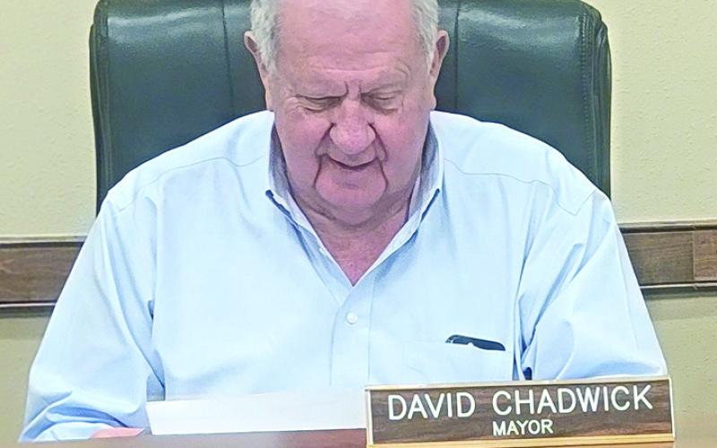 Center’s Mayor David Chadwick expresses his gratitude to the many different City of Center staff that took great care to present a well prepared balanced budget for FY2025. Dennis Phillips | LIght and Champion