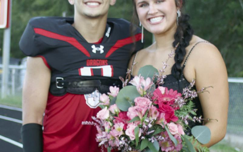 Queen Candidate - Addi Slocum escorted by Tanor Doggett.