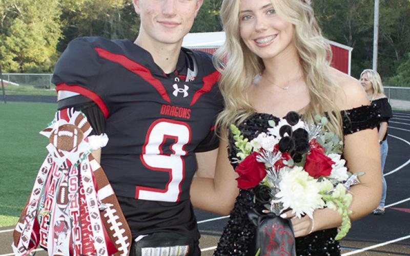 Sophomore Duchess - Cadee Harley escorted by Ashton Scarborough.