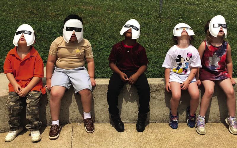 S.W. Carter students got to enjoy the 2024 solar eclipse.