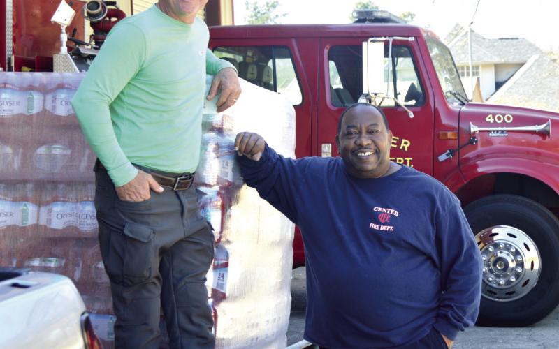 Masonic Lodge contributes water to Center FD