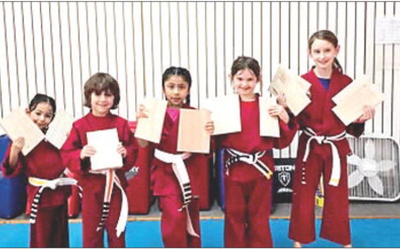 Self-Defense America students achieve next Taekwondo ranks