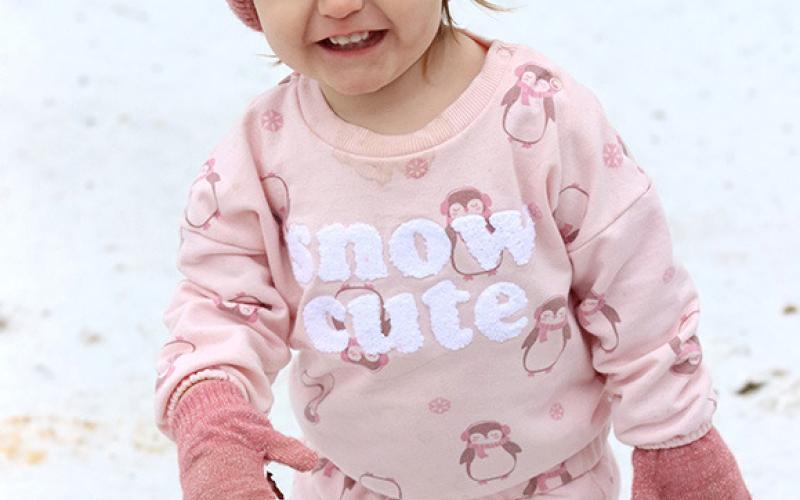 Snow Cute : Nayvee, of Timpson, is having a great time with the snow and looking cute too. Photo submitted by Kristan Solomon | The Light and Champion