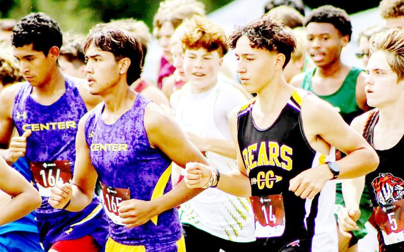 Junior Daniel Galaviz of Timpson placed fifth out of 34 runners in the three mile race with a time of 19:15, which will enable him to compete at the regional competition. Sophomore Kayren Holmes captured a 10th place finish at 20:08 and will also advance. Savannah Cassell | Timpson ISD Student Media Intern