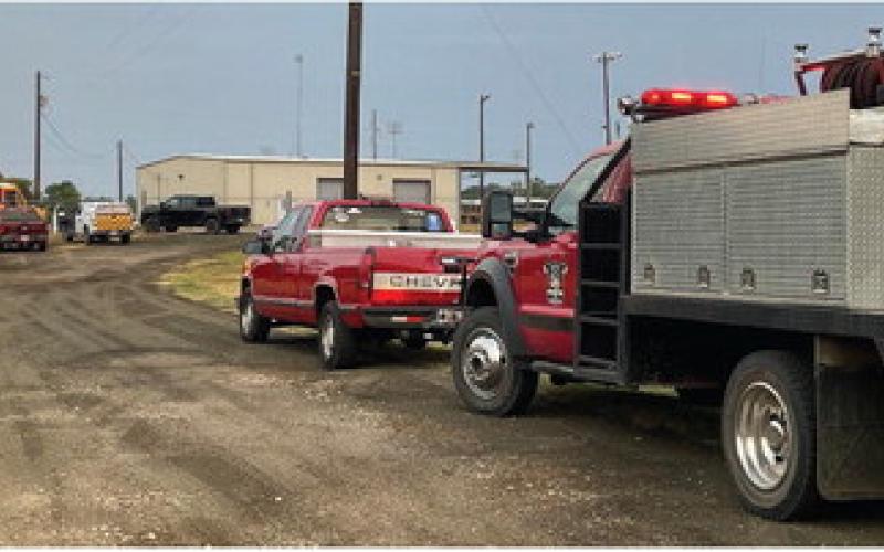 A landing zone was set up at the baseball field to transport a patient by helicopter to a nearby hospital. (Submitted photo)