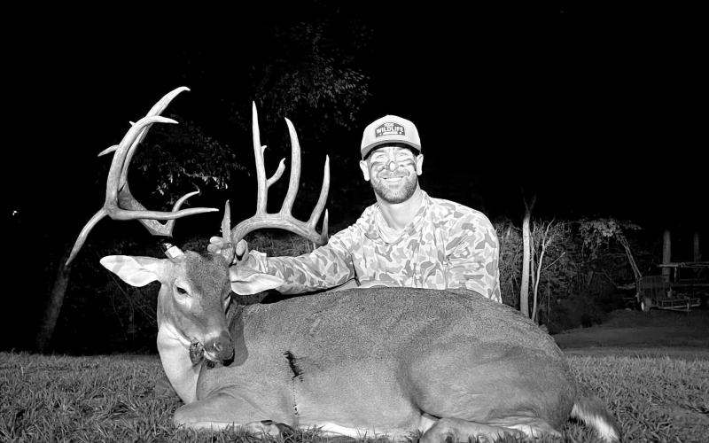Several hunters were after this remarkable Gregg County 12 pointer, but Blake Williams ultimately cracked the code on October 5 with a crossbow. The free-ranging buck gross scores 181 B&amp;amp;C inches and is sure to be among the non-typicals taken in the Pineywoods this season.Another local hunter,Michael Britt, spent 69 days in an archery blind last season trying to take the buck, but never laid eyes on the animal a single time. (Courtesy Photo, Blake Williams)