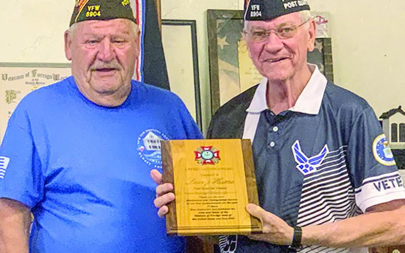 Post Commander Mike Wulf (left) and Past Post Quartermast Latty Hume, current Post Adjutant.